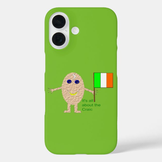 Patriotic Irish Egg iPhone Case (Rückseite)