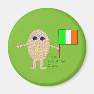 Patriotic Irish Egg Magnet