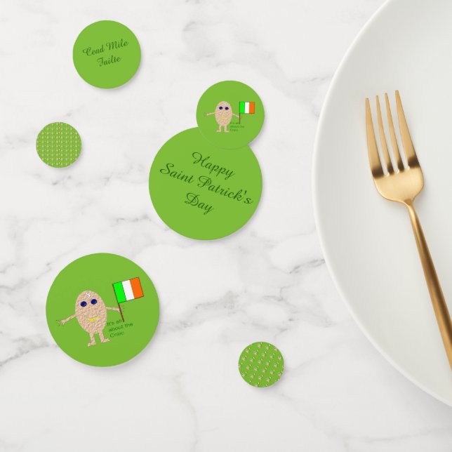 Patriotic Irish Egg Personalisiert Konfetti (Gruppe)