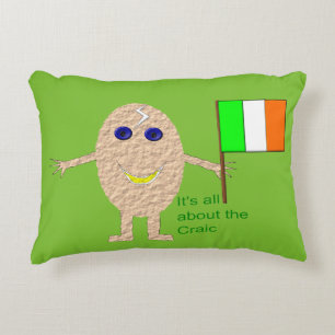 Patriotic Irish Egg Pillow Zierkissen