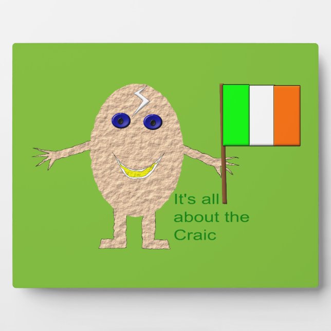 Patriotic Irish Egg Plaque Fotoplatte (Vorderseite)