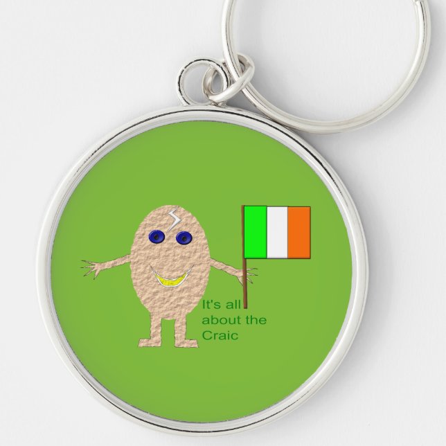 Patriotic Irish Egg Schlüsselanhänger (Vorne)