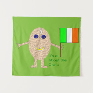 Patriotic Irish Egg Tapestry Wandteppich