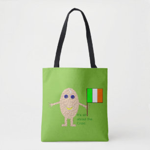 Patriotic Irish Egg Tote Bag
