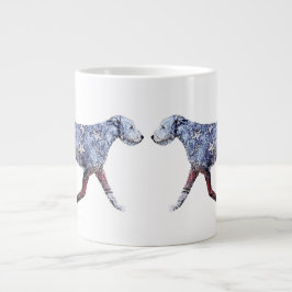 Patriotic Irish Wolfhound Jumbo-Tasse