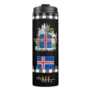 Patriotic Island travel Mug, isländische Flagge Thermosbecher