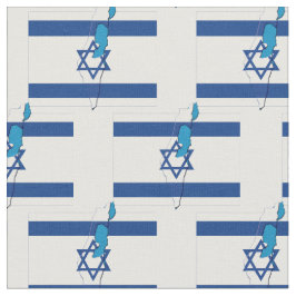 Patriotic ISRAEL FLAG Karte Kontur Stoff