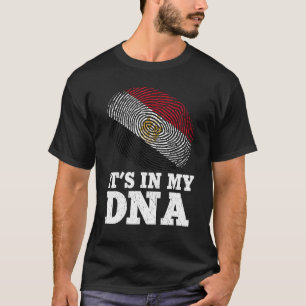 Patriotic ist in meiner DNA Fingerprint Ägypten Fl T-Shirt