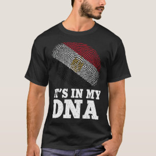 Patriotic ist in meiner DNA Fingerprint Ägypten Fl T-Shirt