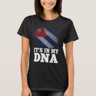 Patriotic ist in meiner DNS Fingerprint Cuba Flag T-Shirt