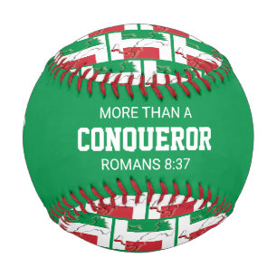 Patriotic ITALY Custom Scripture FLAG Baseball