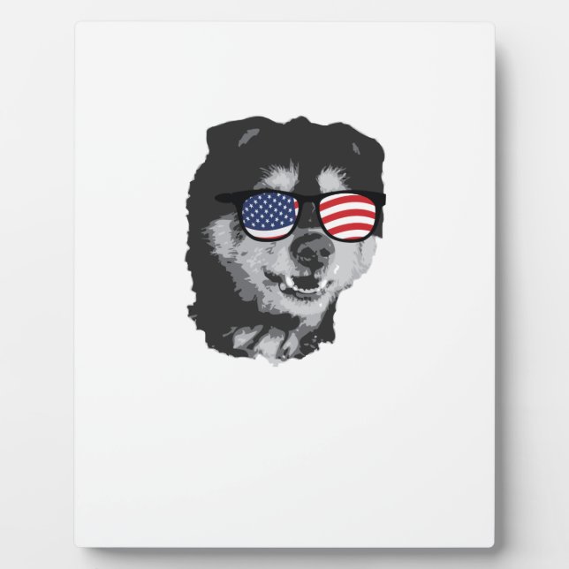 Patriotic Jack Russell Terrier Fotoplatte (Vorderseite)