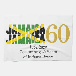 Patriotic JAMAICA 60 Jahre Unabhängigkeit Geschirrtuch