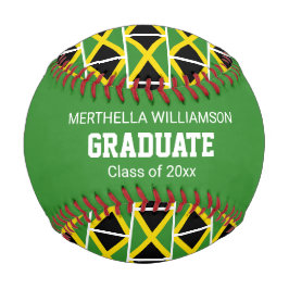 Patriotic JAMAICA Abschluss Custom FLAG Baseball