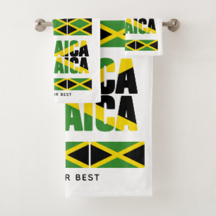 Patriotic JAMAICA JAMAICA Badhandtuch Set
