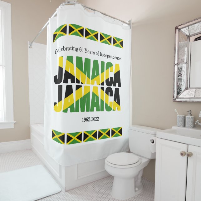Patriotic JAMAICA JAMAICA Duschvorhang (Beispiel)