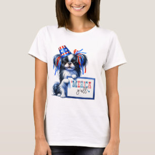 Patriotic Japanisch Chin 'Merica Y all T-Shirt