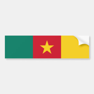 Patriotic Kamerun Flag Autoaufkleber