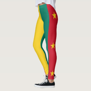 Patriotic Kamerun Flag Leggings