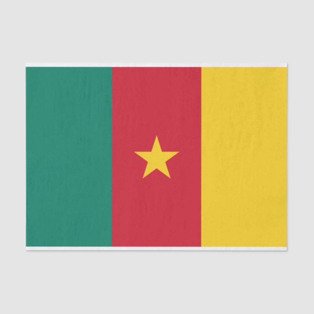 Patriotic Kamerun Flag Seidenpapier (Vorderseite)