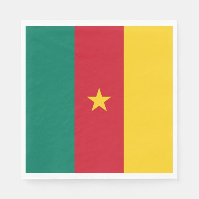 Patriotic Kamerun Flag Serviette (Vorderseite)