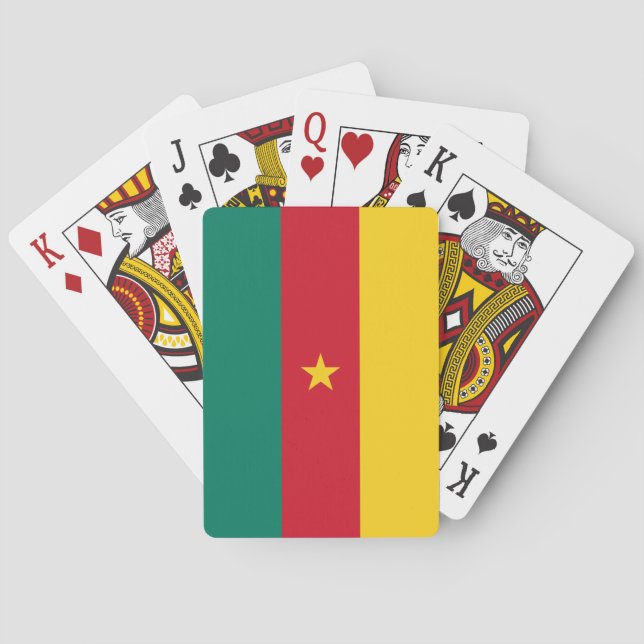 Patriotic Kamerun Flag Spielkarten (Rückseite)