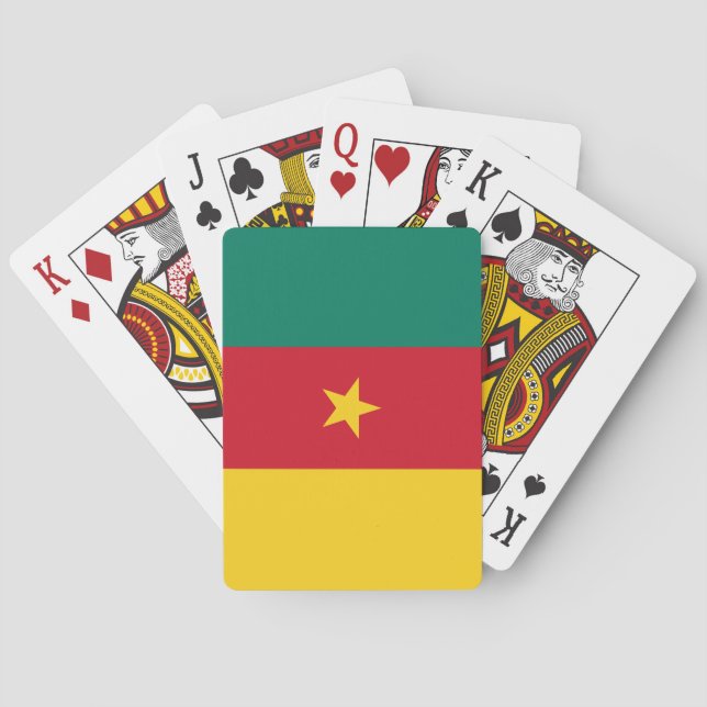 Patriotic Kamerun Flag Spielkarten (Rückseite)