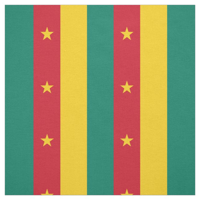 Patriotic Kamerun Flag Stoff (Muster)