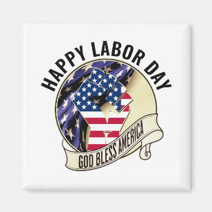 Patriotic LABOR DAY Magnet