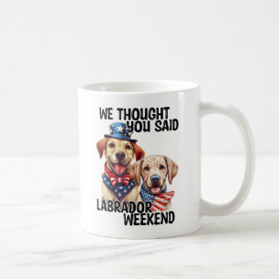 Patriotic Labrador Hunde Zitat Funny Spaß Kaffeetasse