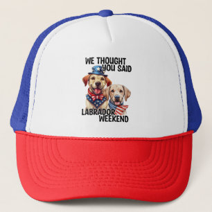 Patriotic Labrador Hunde Zitat Funny Spaß Truckerkappe