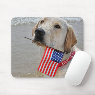 Patriotic Labrador Retriever Mousepad