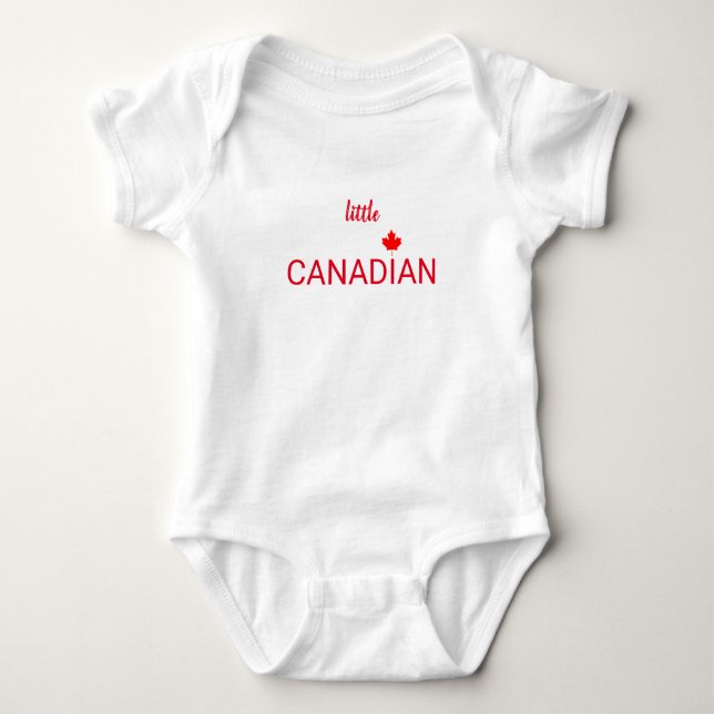 Patriotic Little Canadian Baby Strampler (Vorderseite)