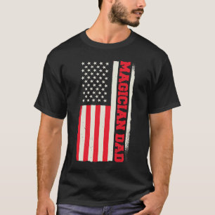 Patriotic Magic Wizard Zauberer Illusionist Magici T-Shirt