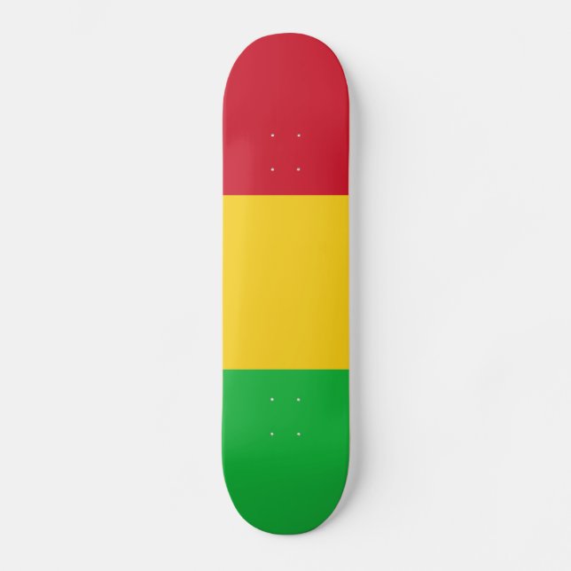 Patriotic Mali Flag Skateboard (Vorderseite)