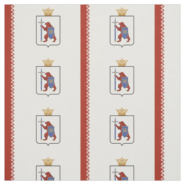 Patriotic Mari El Flag Stoff (Muster)