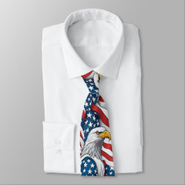 Patriotic Men's Krawatte: American Eagle und USA F Krawatte