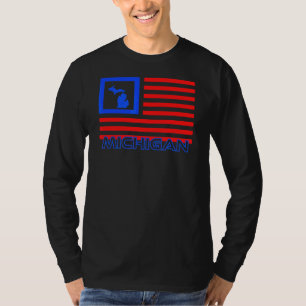 Patriotic Michigan Oberhalbinsel Grosser Seestand T-Shirt
