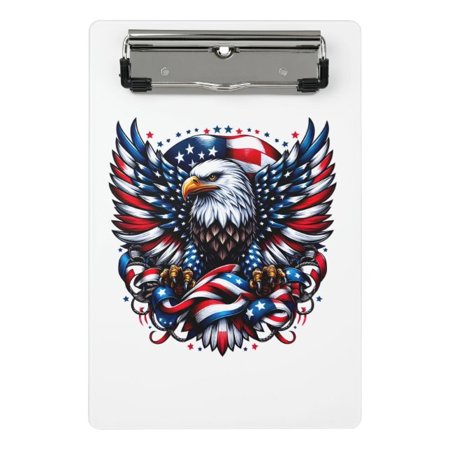 Patriotic Mini Clipboard Klemmbrett (Vorderseite)