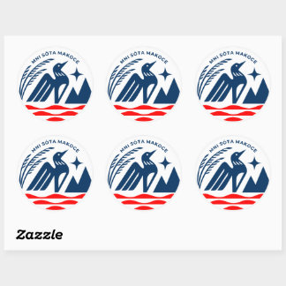 Patriotic Minnesota Staat Siegel Stickers