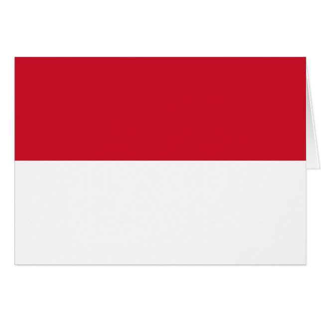 Patriotic Monaco Flag (Vorderseite (Horizontal))