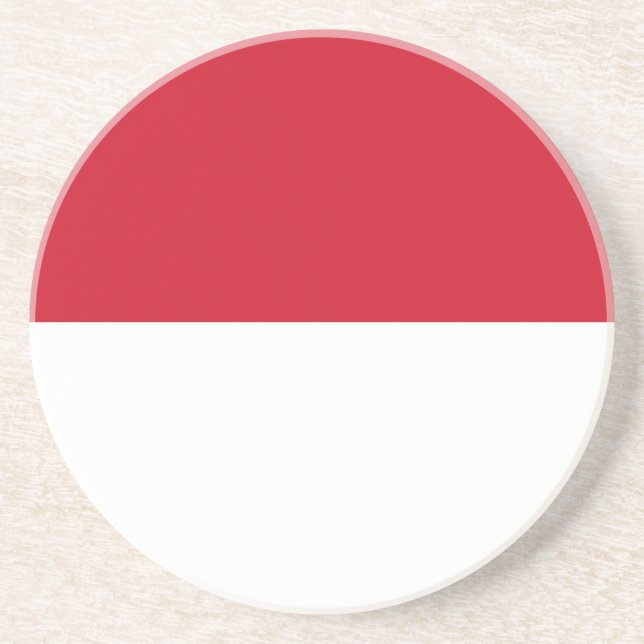 Patriotic Monaco Flag Getränkeuntersetzer (Vorne)