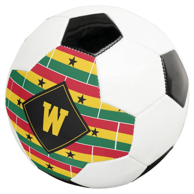 Patriotic Monogram GHANA FLAG Fußball (Dreiviertel)