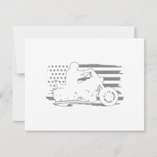 Patriotic Motorrad Vintag American Flag Biker