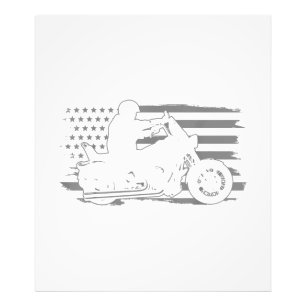 Patriotic Motorrad Vintag American Flag Biker Fotodruck