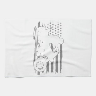 Patriotic Motorrad Vintag American Flag Biker Geschirrtuch
