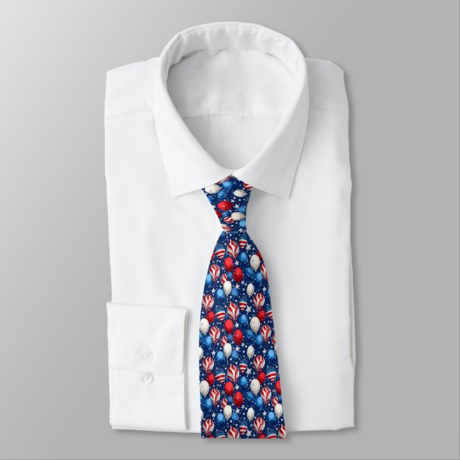Patriotic Necktie Krawatte (Gebunden)