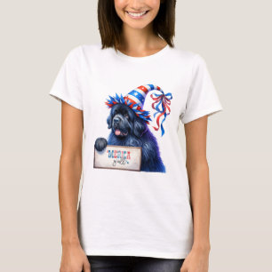 Patriotic Neufundland 'Merica Y all T-Shirt