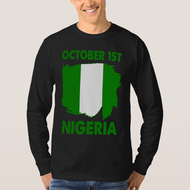 Patriotic Nigeria Pride Independence Day 2022 Nige T-Shirt (Vorderseite)