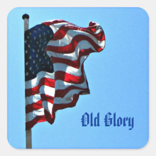 Patriotic Old Glory Stickers - Amerikanische Flagg
